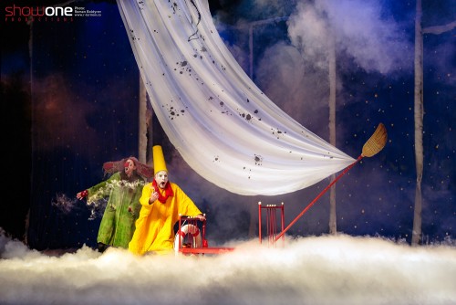 A scene from "Slava’s Snow Show": created and performed by clown Slava Polunin and his Academy of Fools troupe. December 22-31 at the Elgin Theatre, presented by Show One Productions. Photo by Roman Boldyrev.